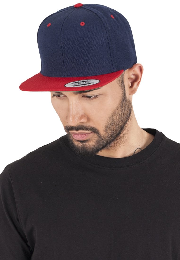 Бейсболка CLASSIC SNAPBACK 2-TONE Flexfit, цвет navy/red бейсболка classic snapback 2 tone flexfit цвет black turquoise