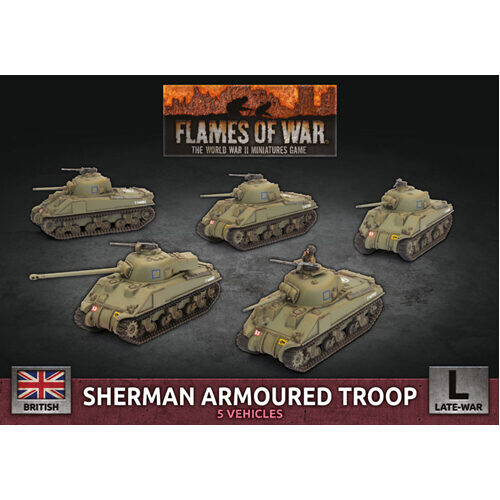 

Фигурки Flames Of War: Sherman Armoured Troop (X5 Plastic)
