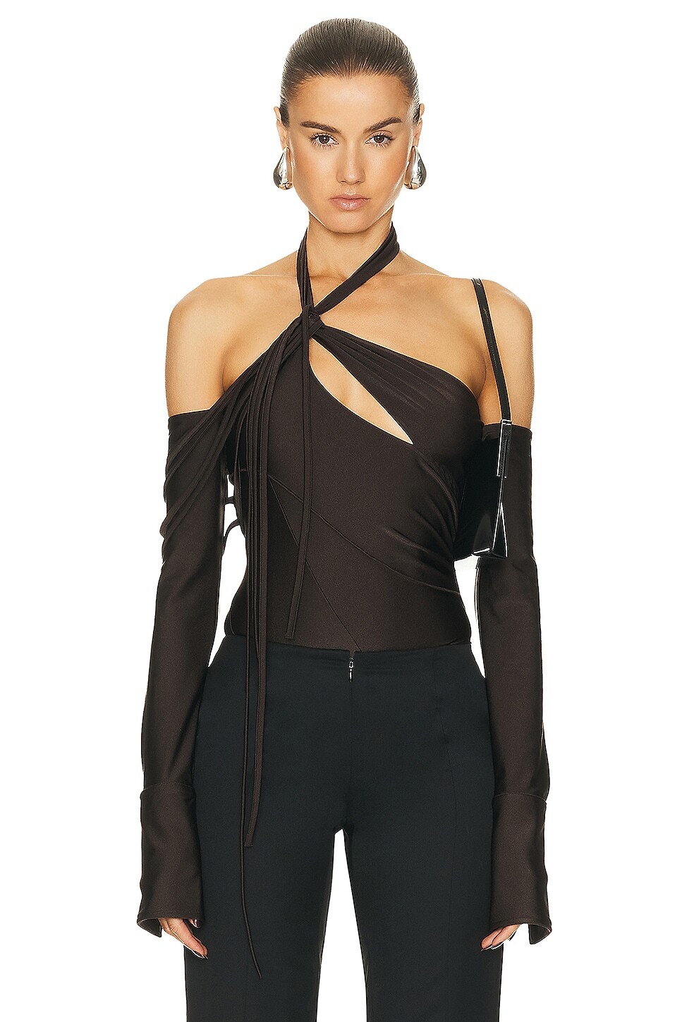 

Боди Coperni Multi Strap, коричневый