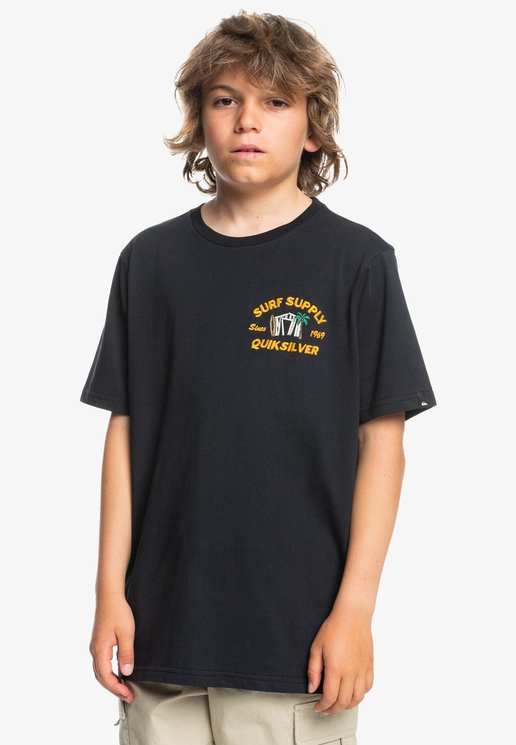 

Футболка с принтом SHACKY Quiksilver, черный