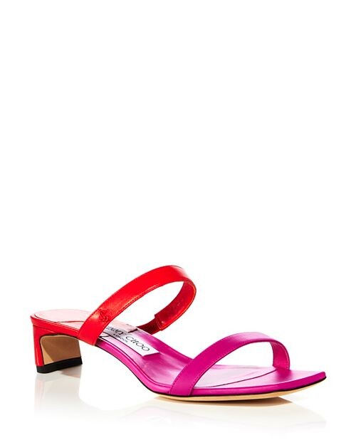 

Женские шлепанцы с цветными блоками Kyda 35 Jimmy Choo, цвет Pink
