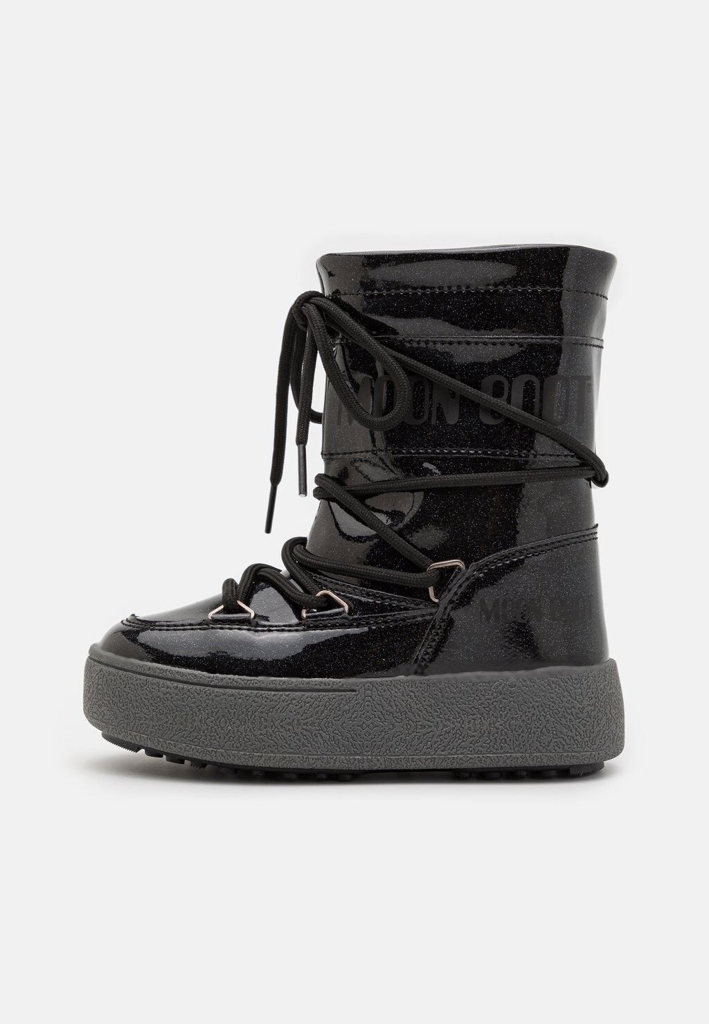 

Ботинки на шнуровке Glitter Unisex Moon Boot, черный