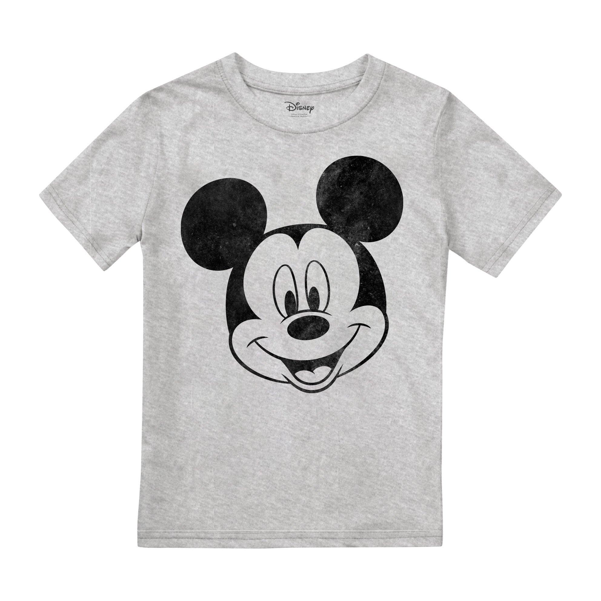 Однотонная футболка с Микки Маусом Disney, серый 35 300 500 1000 шт детский пазл микки маус и минни