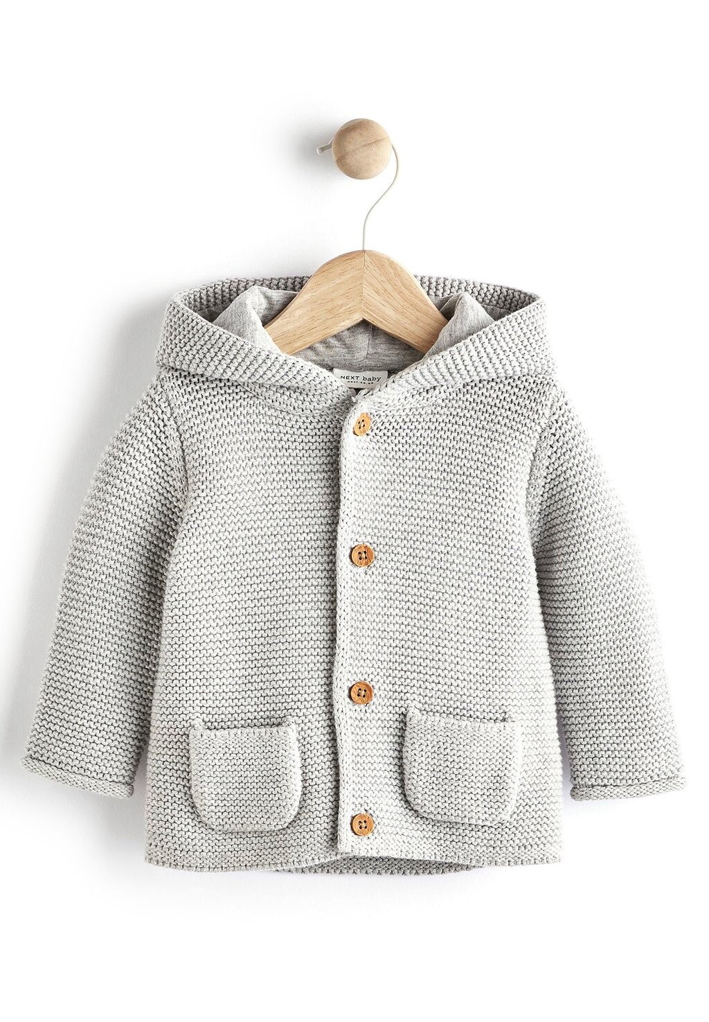 

Кардиган KNITTED BABY CARDIGAN Next, цвет grey