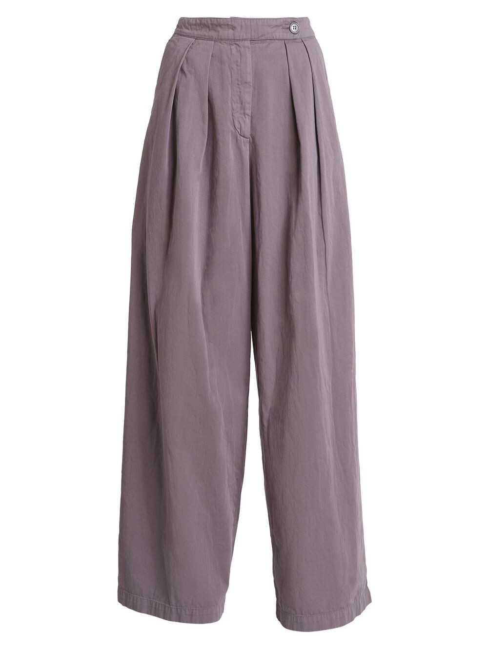 

Широкие хлопковые брюки Dries Van Noten, аметистовый, Серый