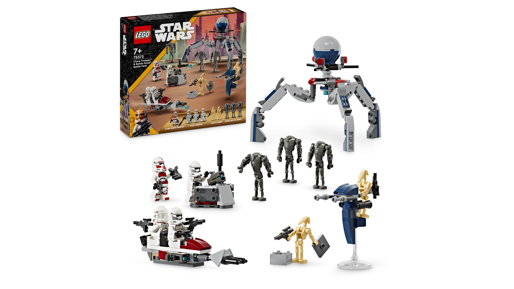 Lego Star Wars Набор Боевой набор клонов-солдат и боевых дроидов музыка из фильма звездные войны эпизод ii атака клонов для фортепиано