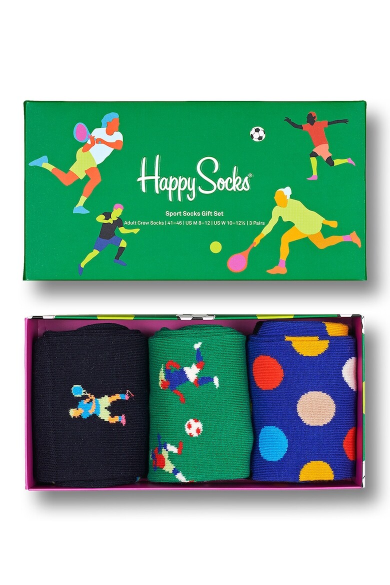 

Длинные носки с рисунком - 3 пары Happy Socks, мультиколор