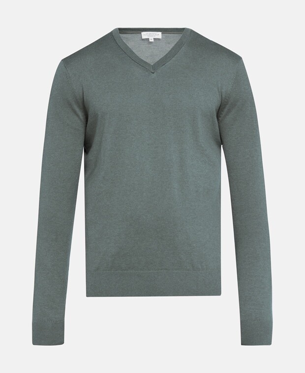 

Кашемировый пуловер Hackett London, лаймовый