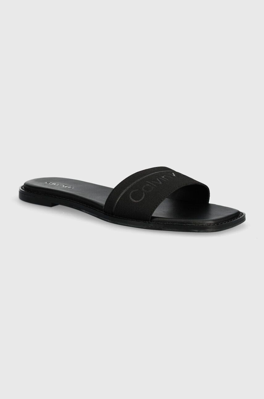 

Шлепанцы Calvin Klein FLAT SLIDE HE, черный