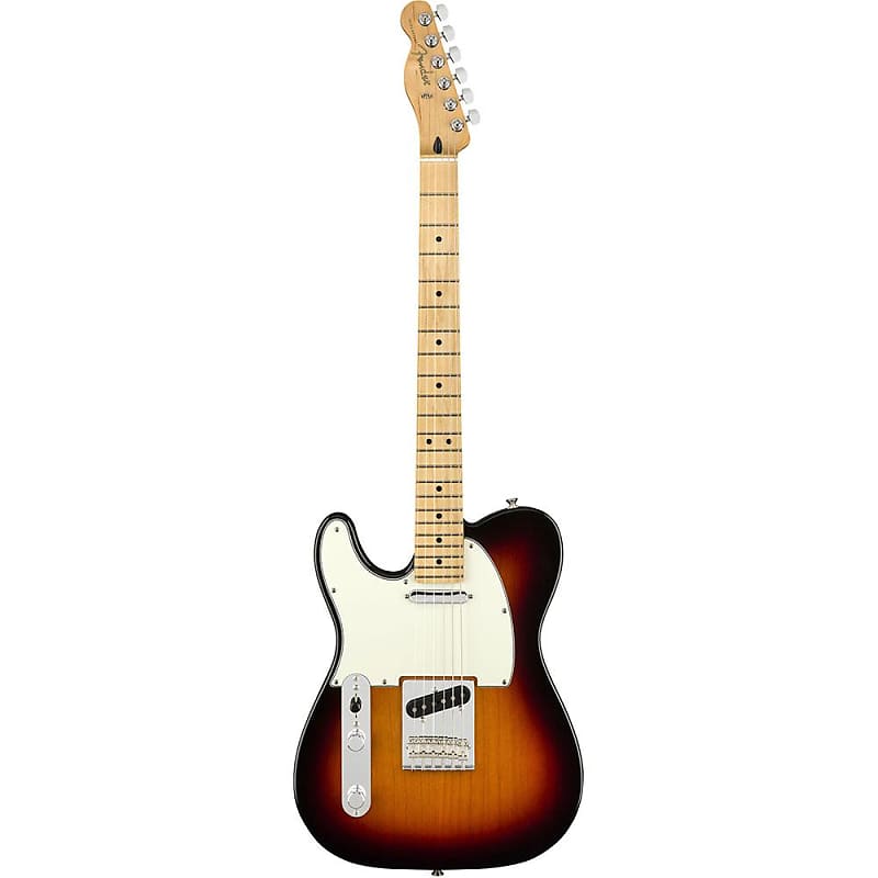 fender player telecaster для левшей 3 tone sunburst с кленовой накладкой на гриф player telecaster left handed Электрогитара Fender Player Series Telecaster Left-Handed MN Electric Guitar - 3-Color Sunburst