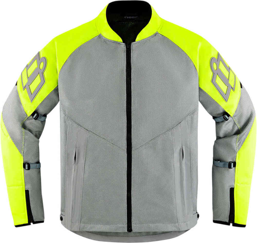 цена Мотоциклетная текстильная куртка Mesh AF 2023 Icon, серый/желтый