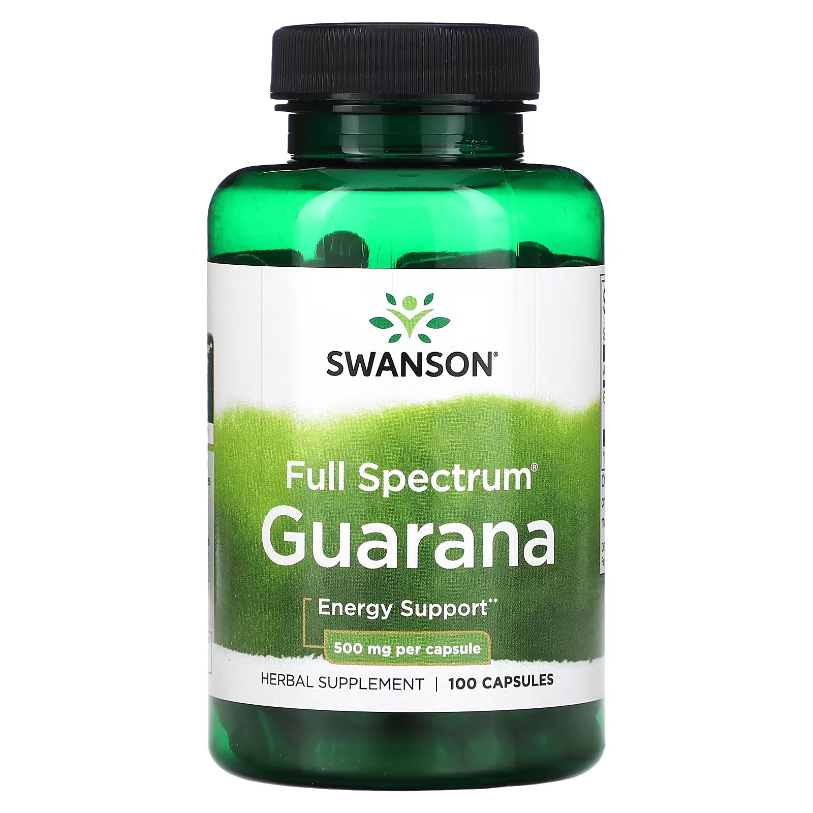 Гуарана Swanson Full Spectrum 500 мг, 100 капсул гуарана swanson full spectrum 500 мг 100 капсул