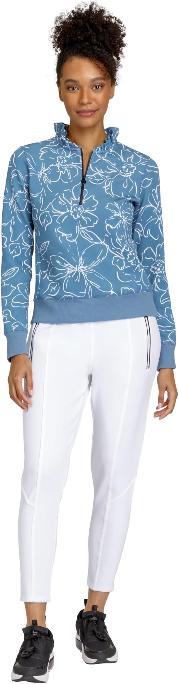 Пуловер на молнии 1/4 с принтом Slay Tail Activewear, цвет Minimalist modern minimalist atmospheric wooden