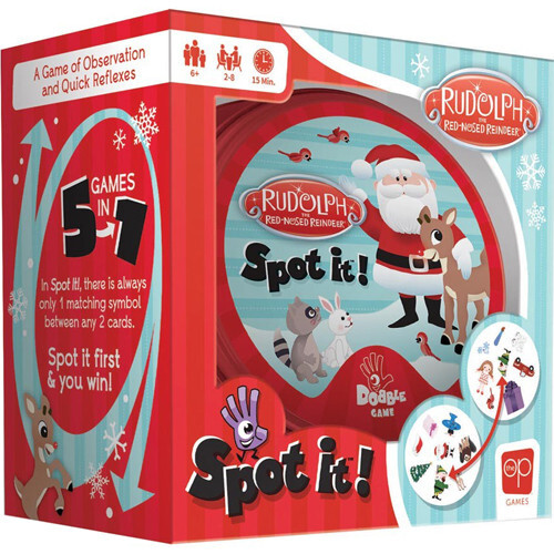 

Настольная игра USAopoly Spot It: Rudolph the Red-Nosed Reindeer
