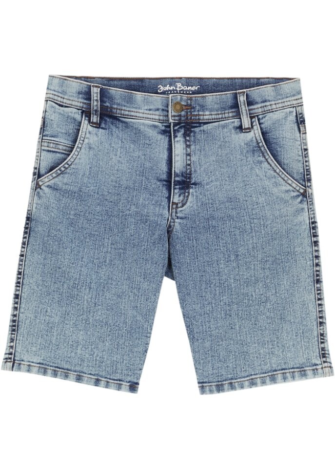 

Мешковатые шорты для мальчиков голубые джинсовые John Baner Jeanswear, голубой, Синий