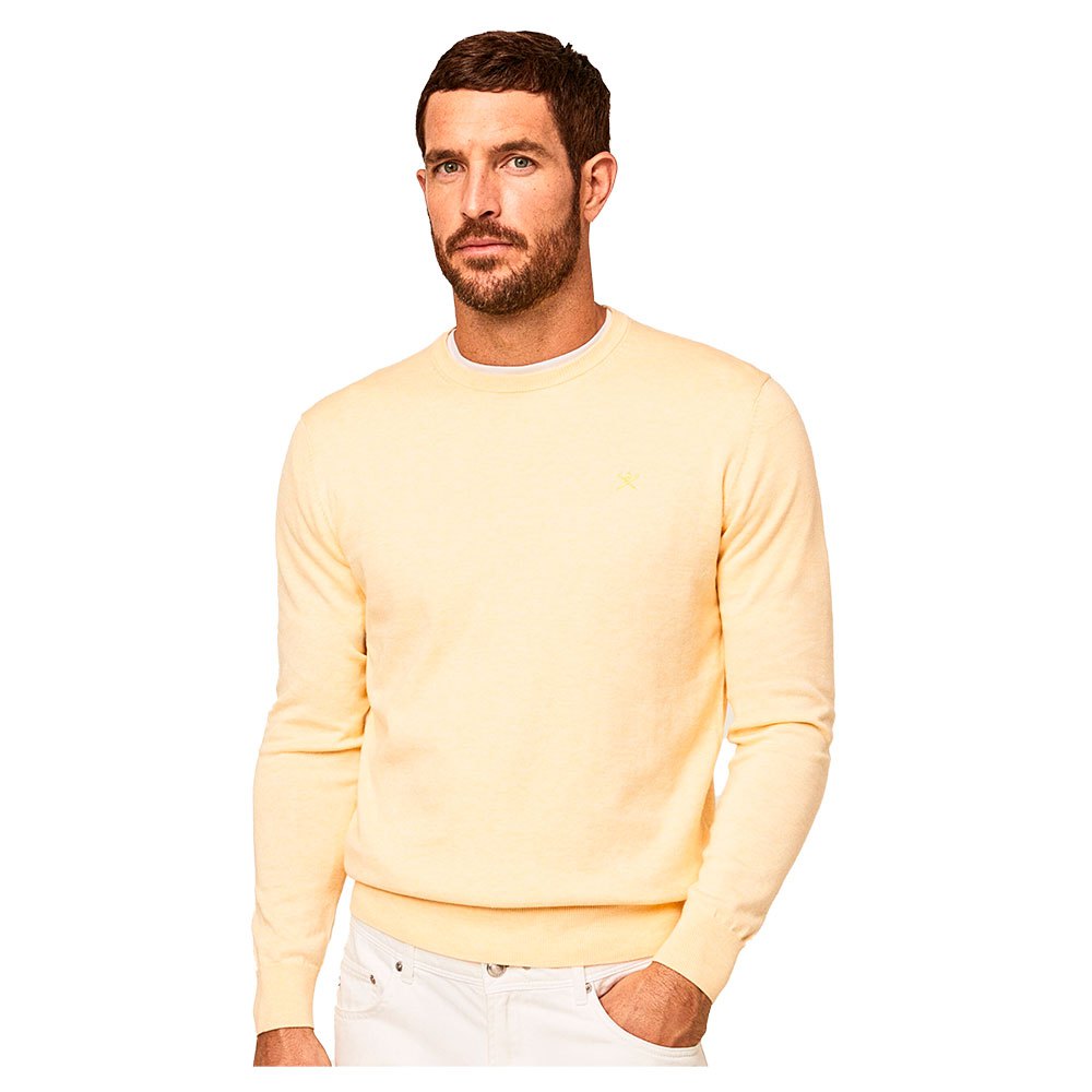 

Свитер Hackett Silk Crew Neck, желтый