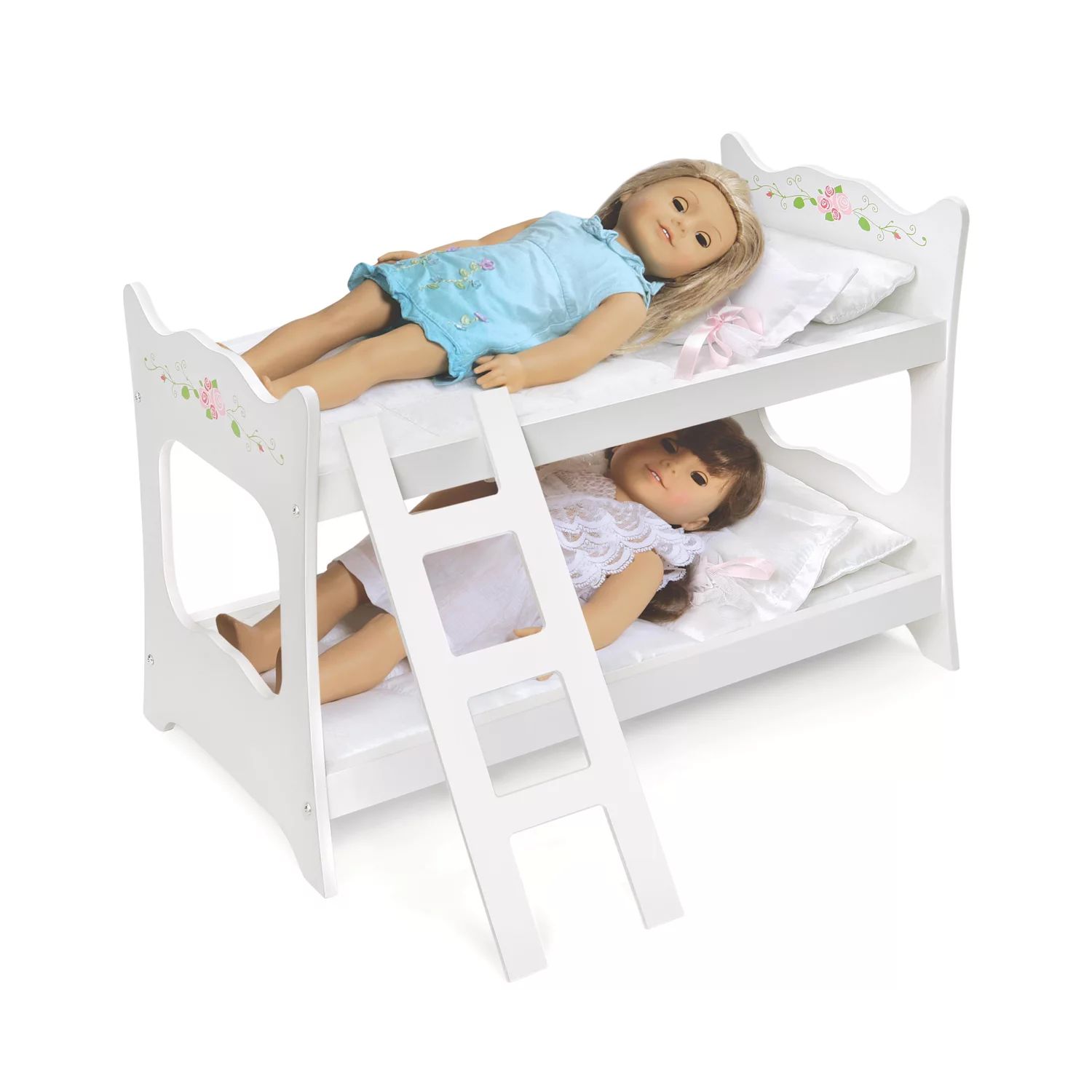 Двухъярусная кровать для куклы Badger Basket Badger Basket детский стульчик трансформер badger basket envee ii розовый белый