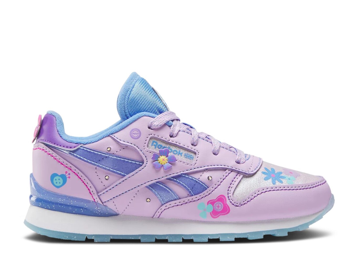 

Кроссовки Reebok My Little Pony X Classic Leather Step 'N' Flash Little Kid 'Izzy', розовый