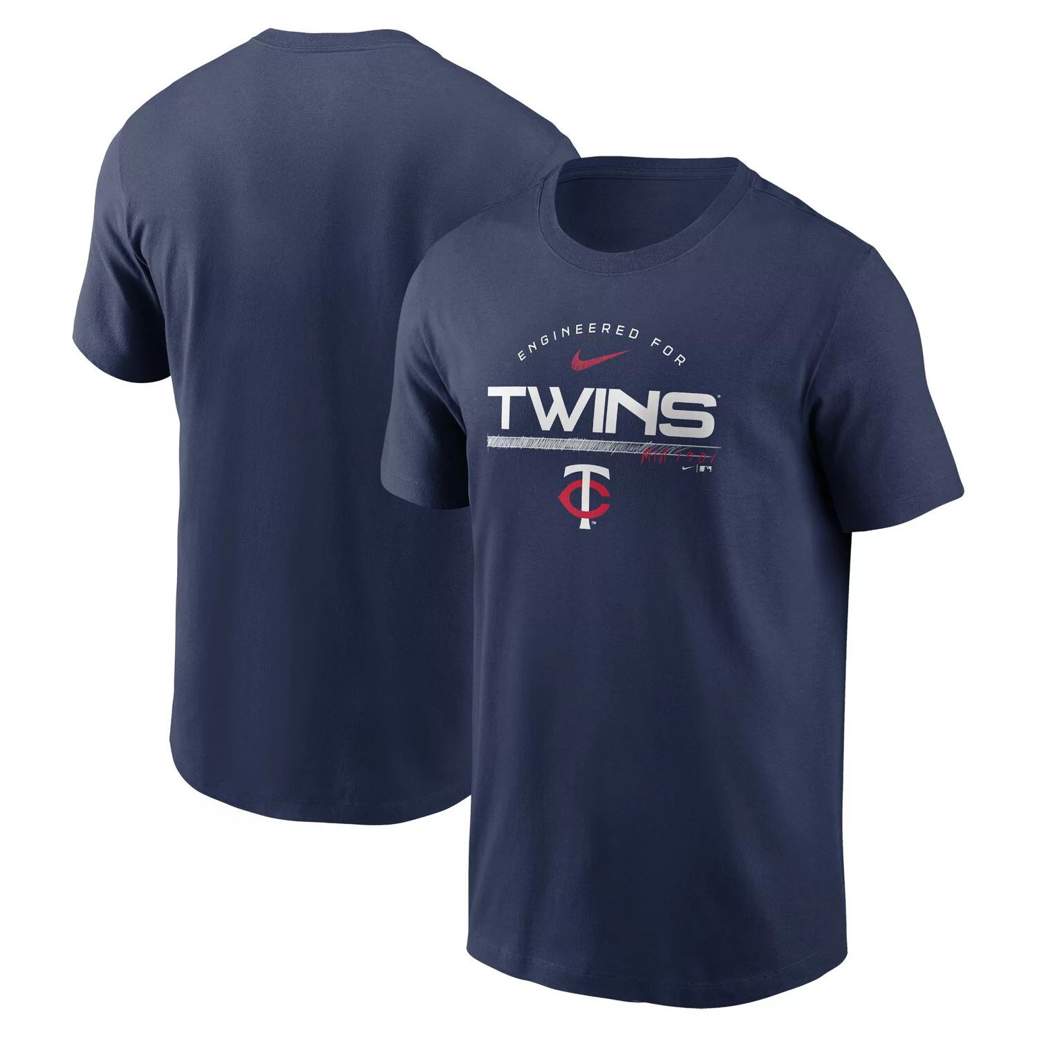 Мужская темно-синяя футболка Minnesota Twins Team Engineered Performance Nike
