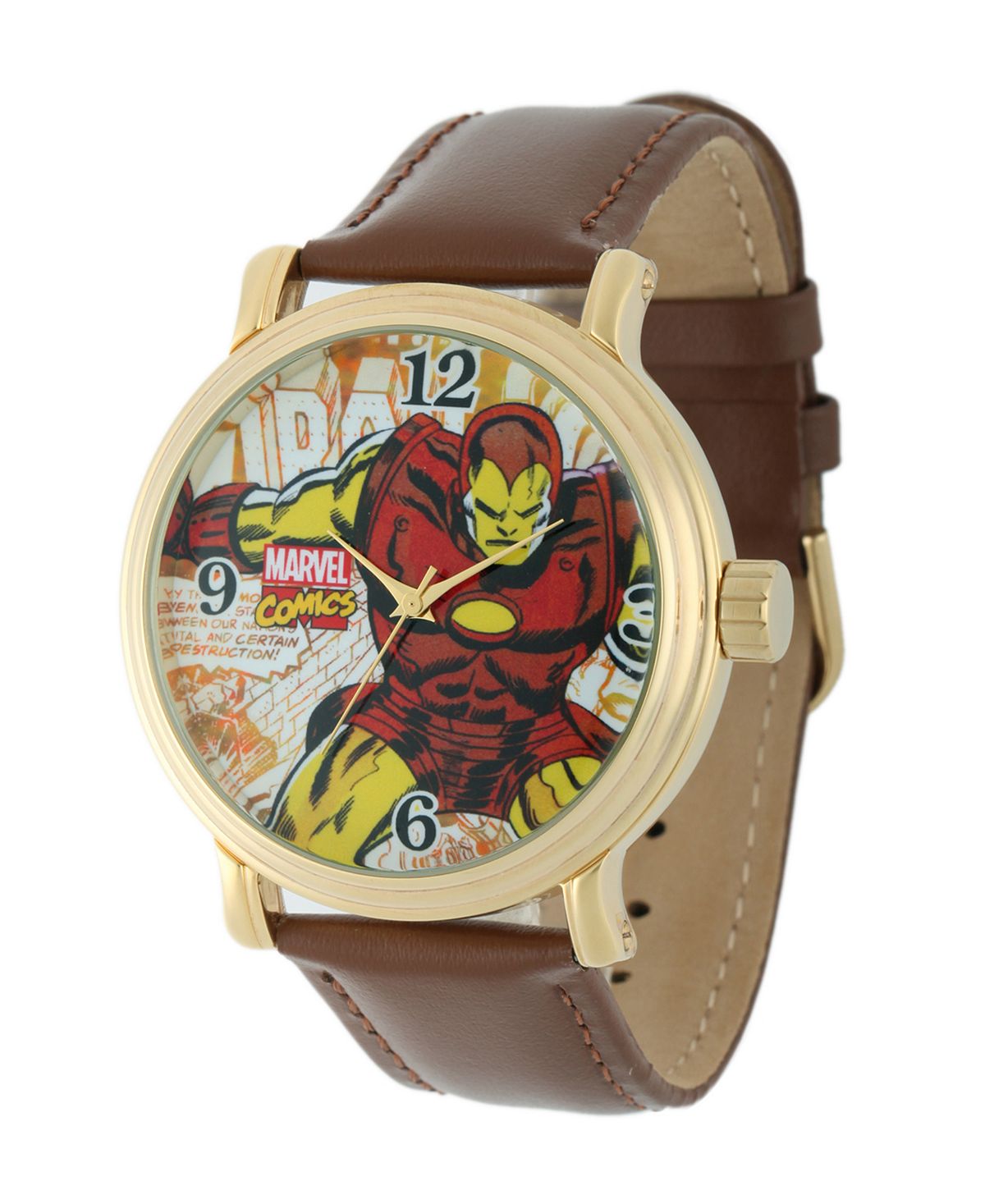 

Мужские винтажные часы из золотого сплава Marvel Iron Man ewatchfactory