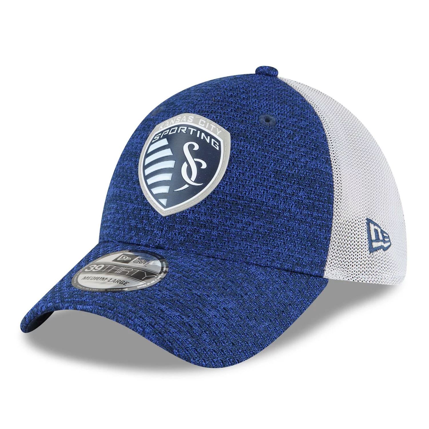 

Мужская кепка New Era Navy Sporting Kansas City Kick-Off 39THIRTY Flex Hat