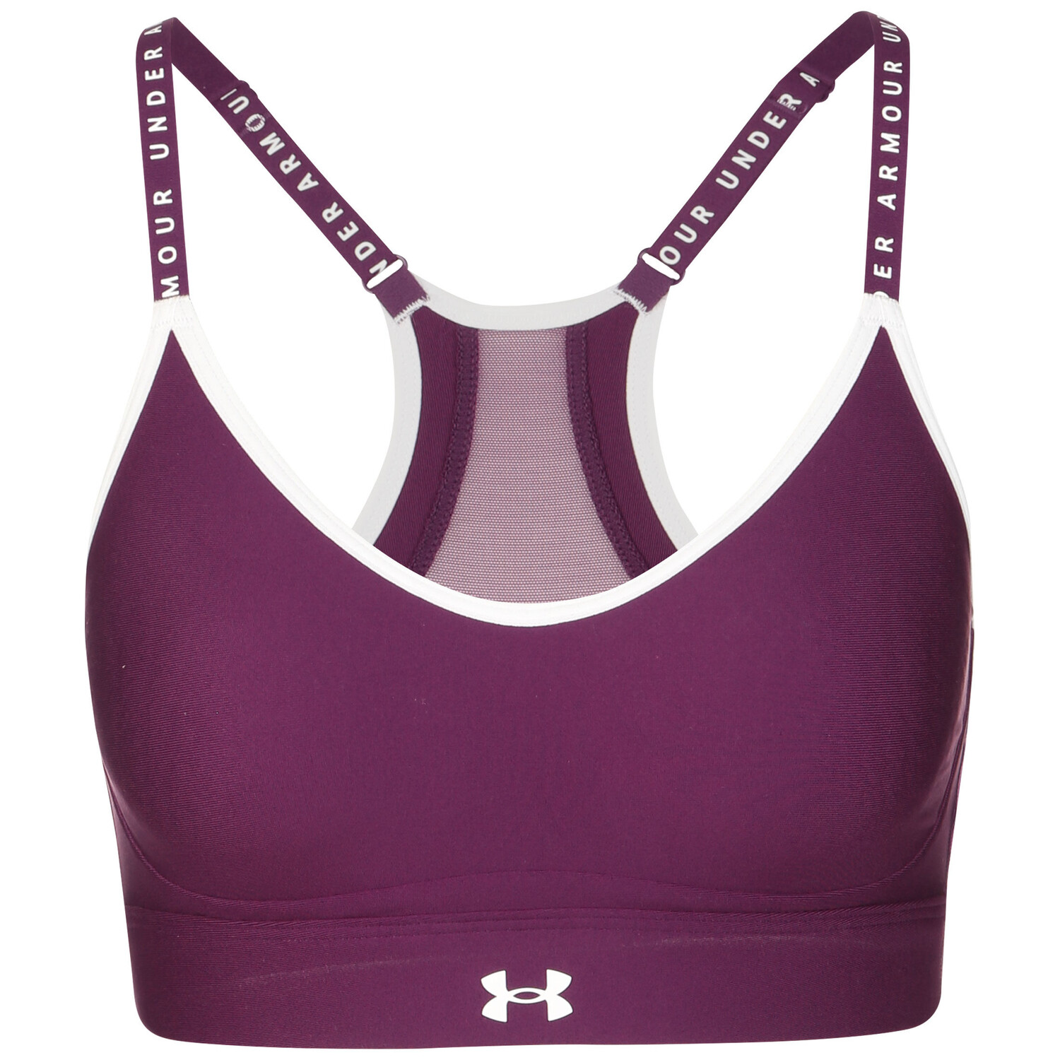 

Бюстгальтер Under Armour Sport BH Infinity Covered Low, цвет lila/weiß