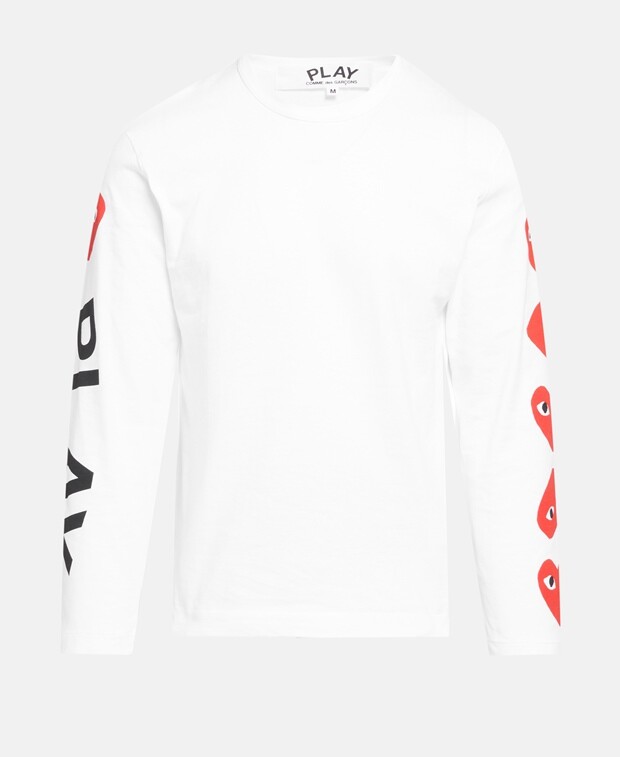 

Топ с длинными рукавами Comme des Garçons, белый
