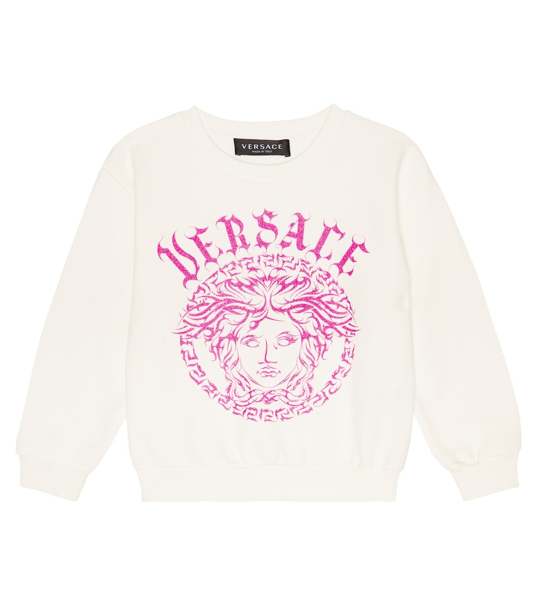 

Толстовка с принтом Medusa из хлопкового флиса Versace, разноцветный