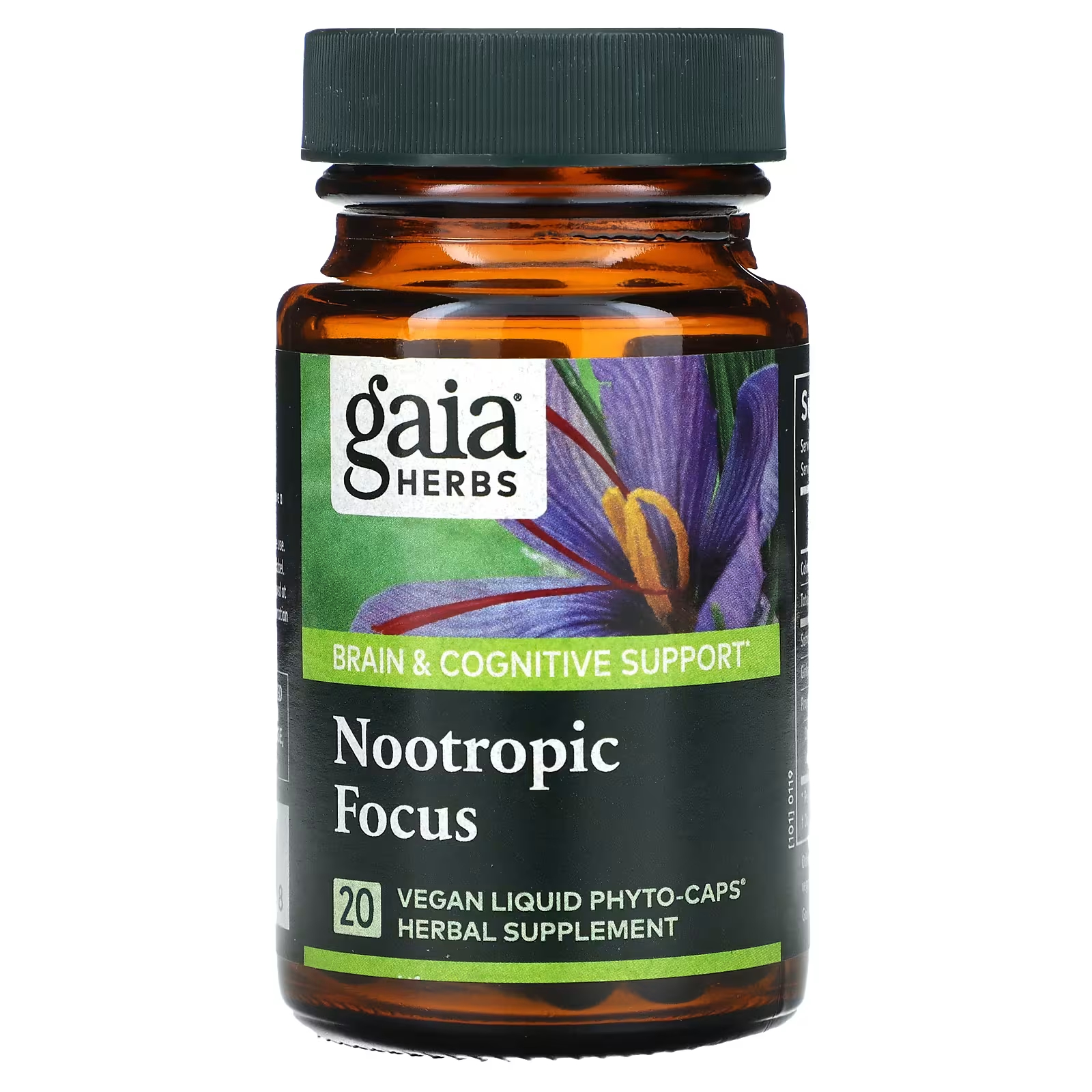 Пищевая добавка Gaia Herbs Nootropic Focus, 20 капсул