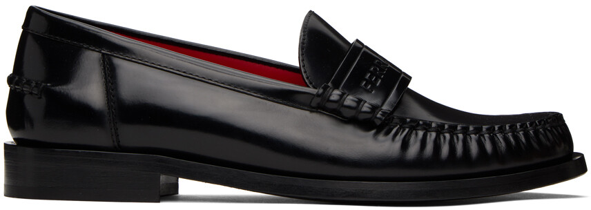 

Черные лоферы с тиснением Ferragamo, Черный