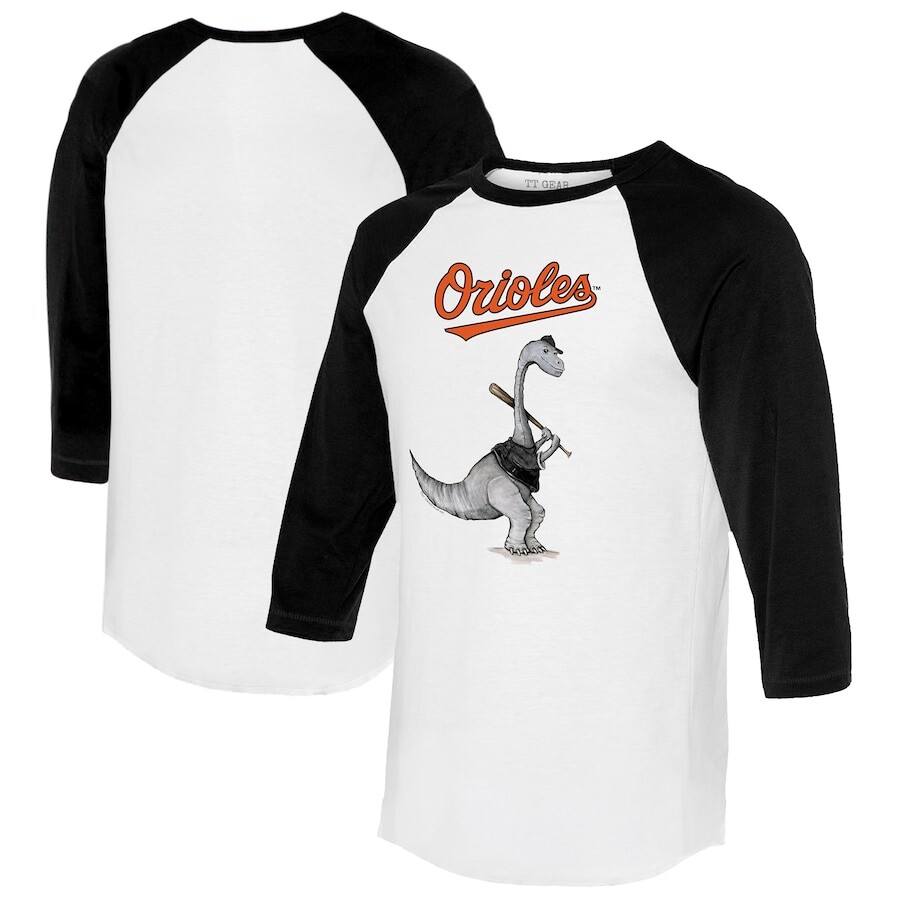 

Футболка с длинным рукавом Tiny Turnip Baltimore Orioles, белый