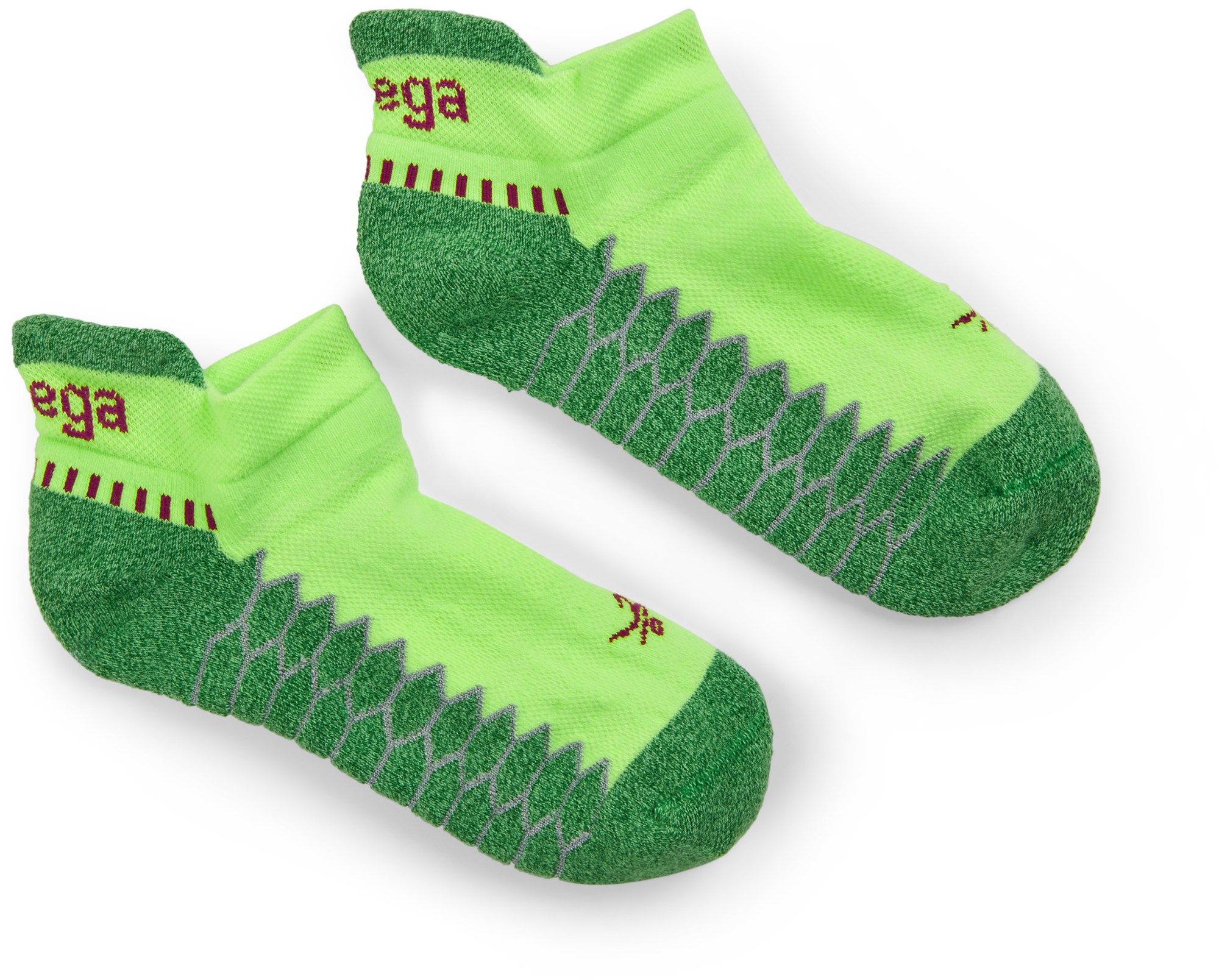 цена Серебряные носки-неявки Balega, зеленый