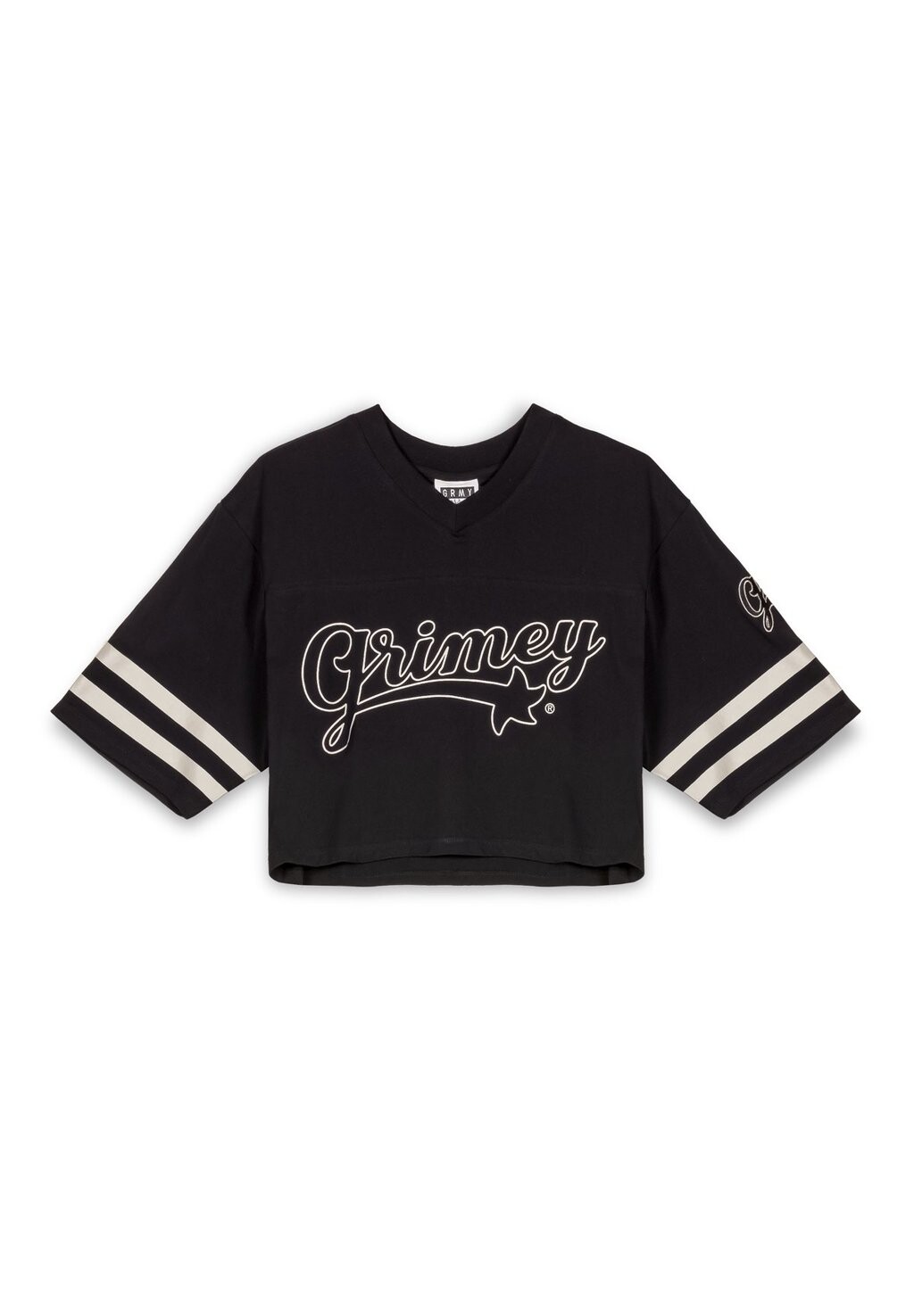 

Футболка с принтом MADRID CROP FOOTBALL FW23 Grimey, черный