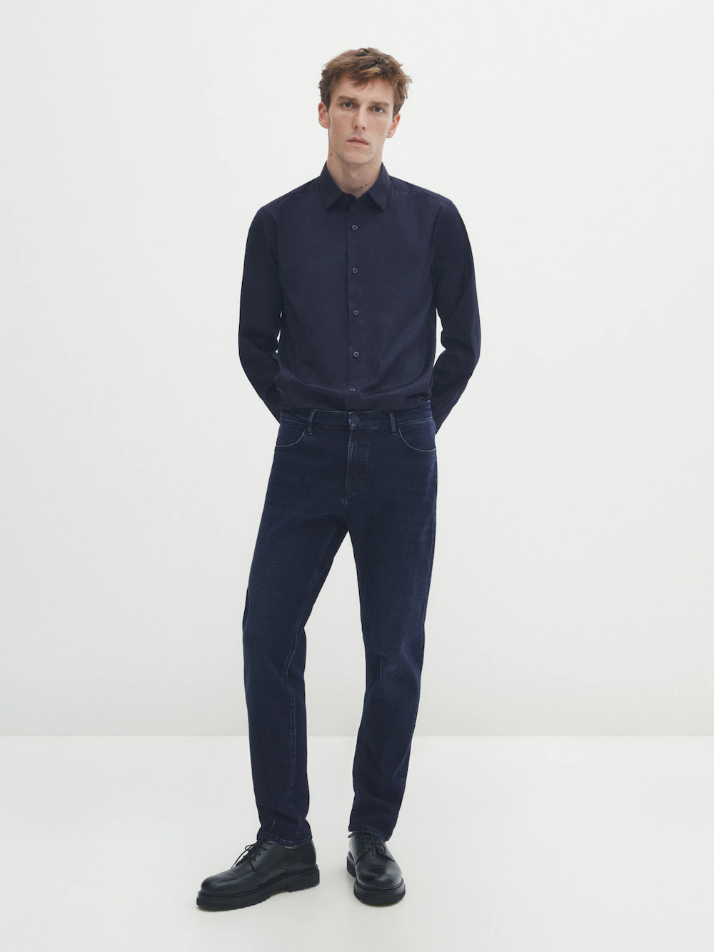 

Джинсы облегающего кроя Massimo Dutti, индиго