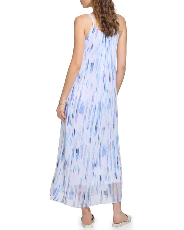 

Платье DKNY Sleeveless Print Chiffon Dress, цвет White/Flint Multi