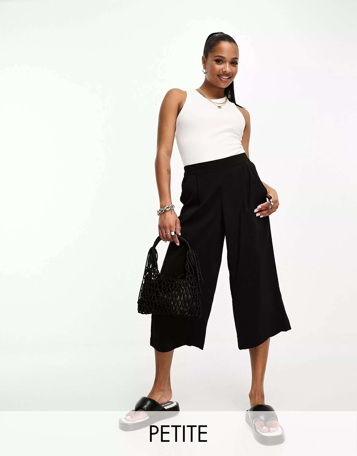 

Черные брюки-кюлоты Vero Moda, Черный