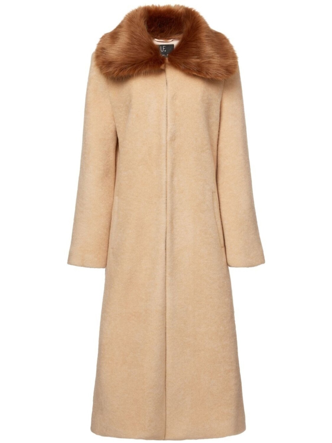 

Пальто Spice с воротником из искусственного меха Unreal Fur, нейтральный цвет