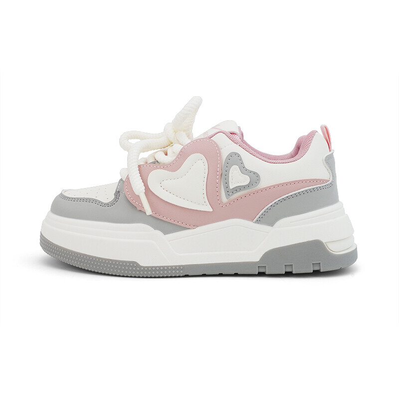 

Кроссовки WARRIOR Skateboarding Shoes Women's Low-top Pink, серый/розовый