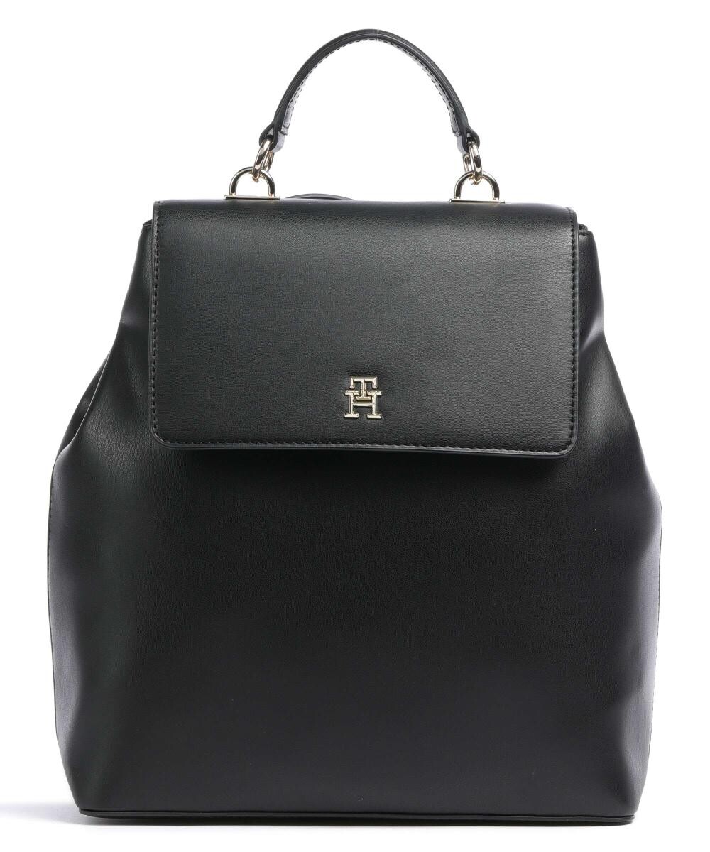 

TH Изысканный рюкзак из искусственной кожи Tommy Hilfiger, черный