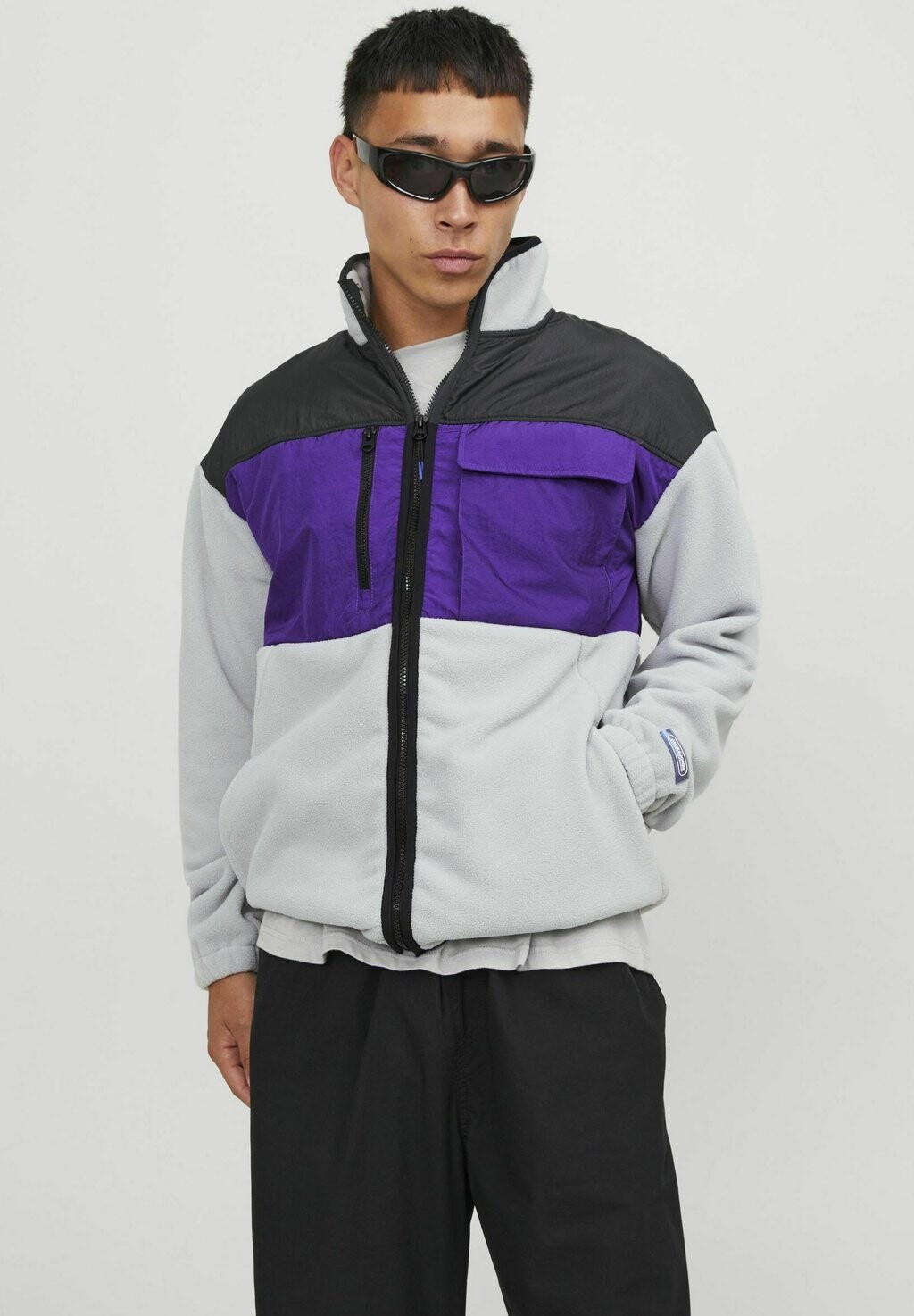 

Толстовка на молнии TEDDY Jack & Jones, высокая посадка
