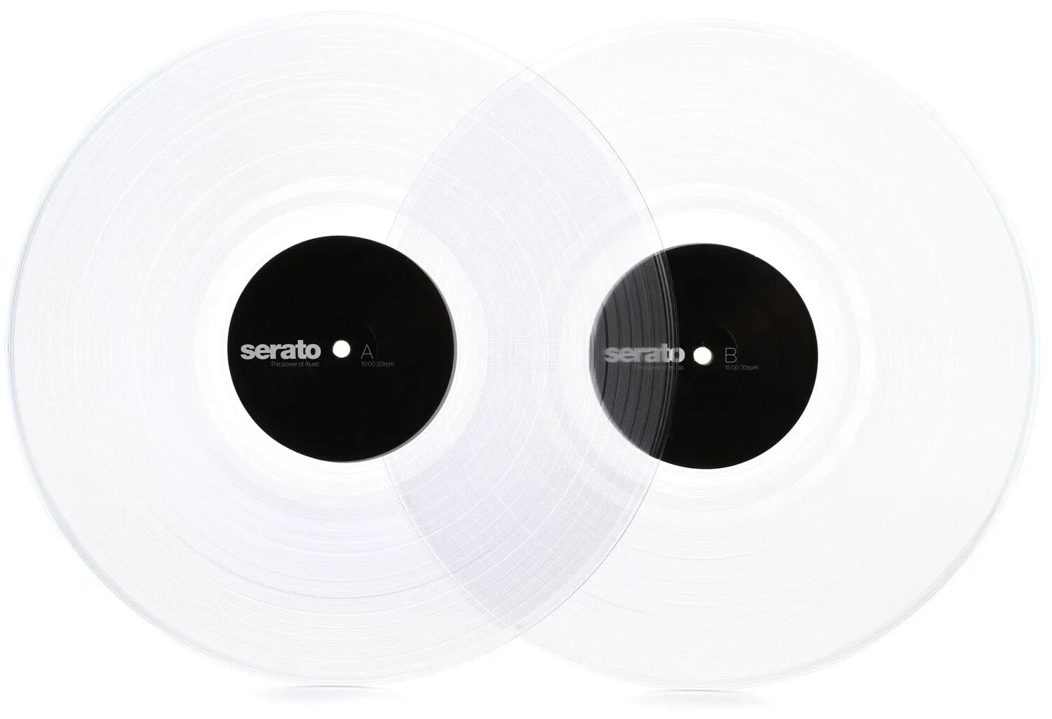 

Пара виниловых пластинок Serato Control 12 дюймов — прозрачные