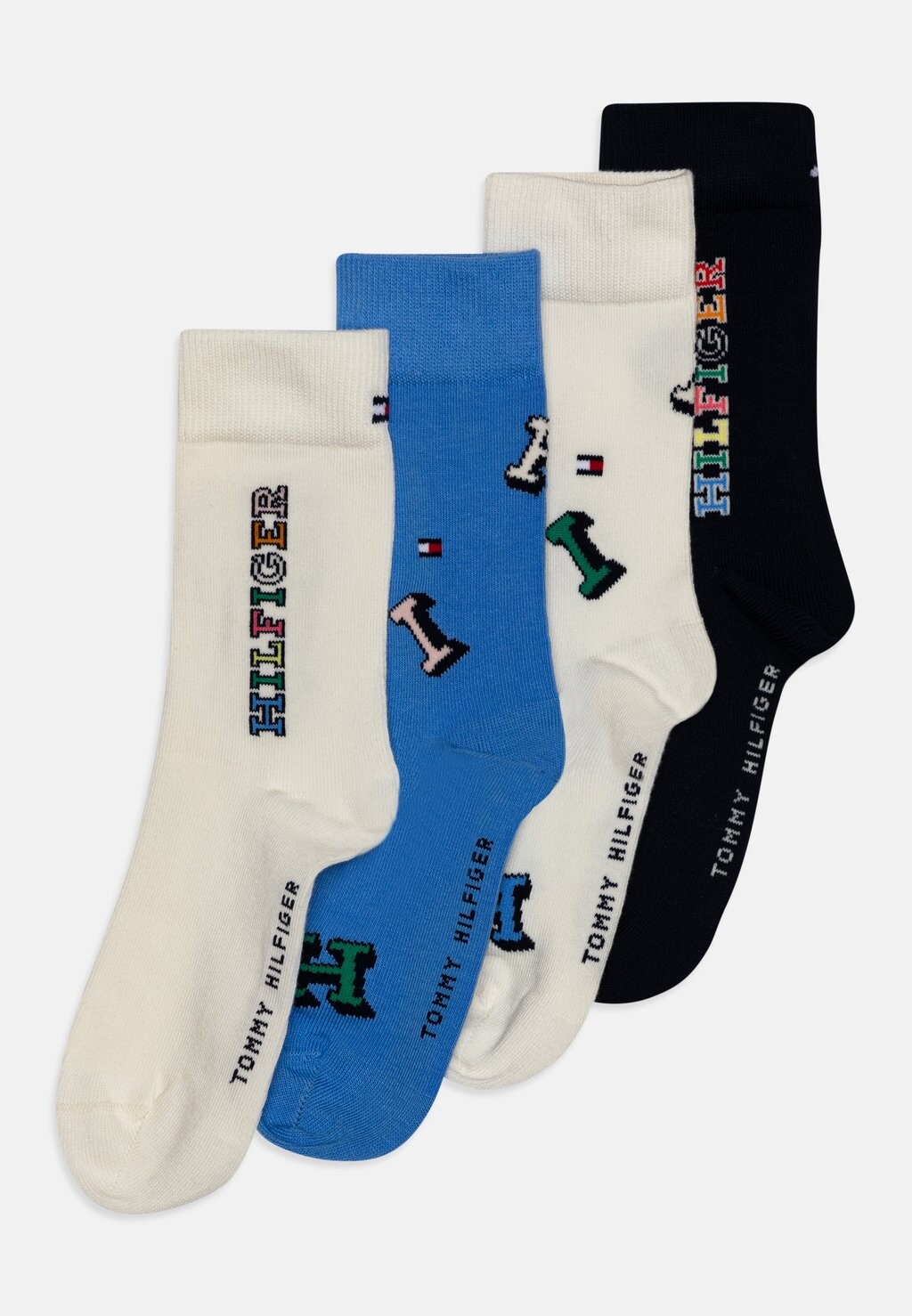 

Носки Kids Letter Unisex 4 Pack Tommy Hilfiger, синий