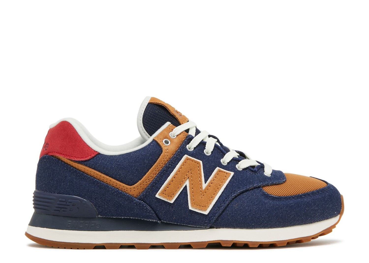 

Кроссовки New Balance 574 'Denim - Pigment Team Red', синий