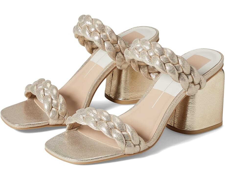 

Туфли Dolce Vita Netra Woven, цвет Light Gold Metallic Suede Stella