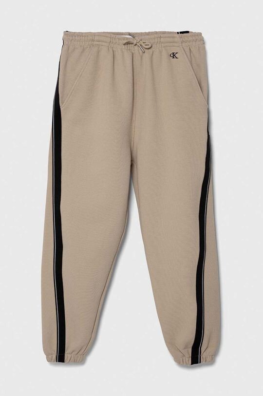 

Детские спортивные брюки Calvin Klein Jeans, бежевый