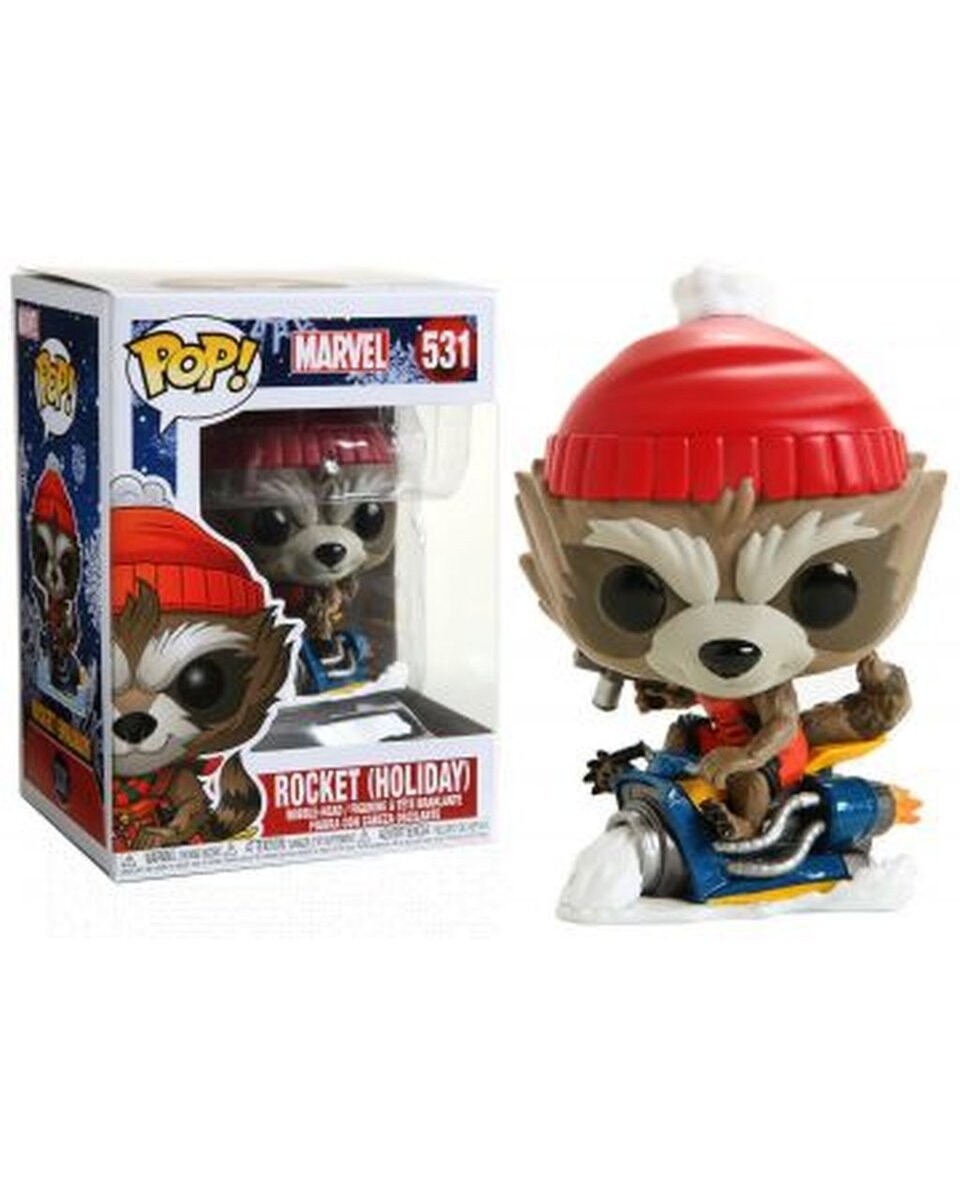 

Funko POP! Марвел, коллекционная фигурка, Ракета (Праздник), 531