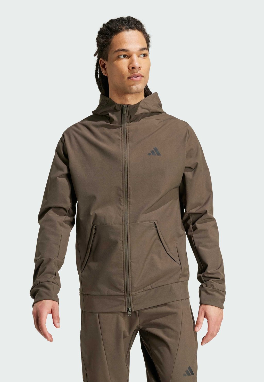 

Флисовая куртка DESIGNED FOR COLD.RDY FULL-ZIP adidas, оливковый