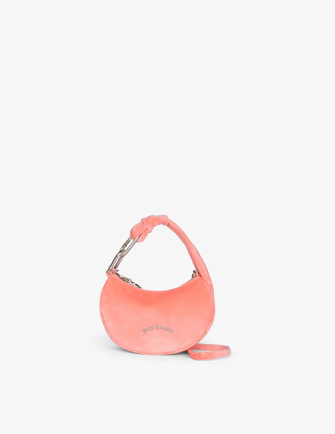 

Велюровая сумка-хобо Juicy Couture, розовый