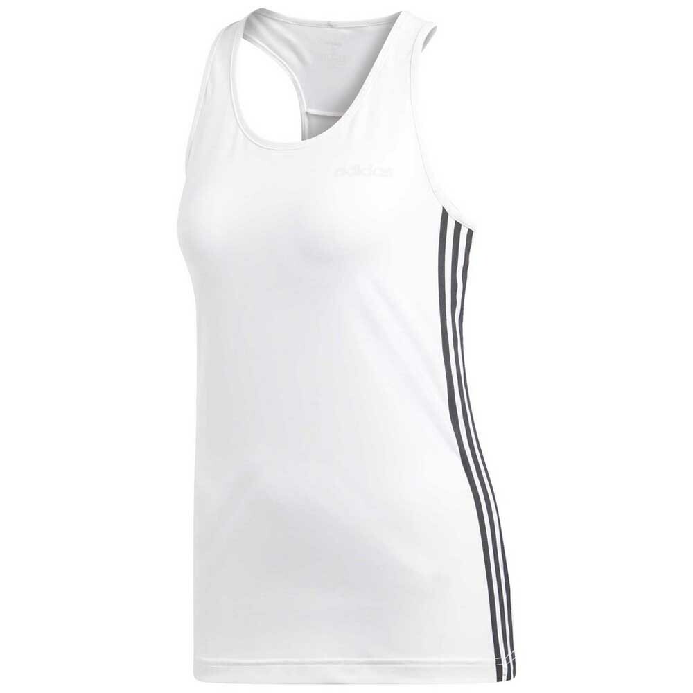 

Футболка без рукавов adidas Design 2 Move 3 Stripes, белый