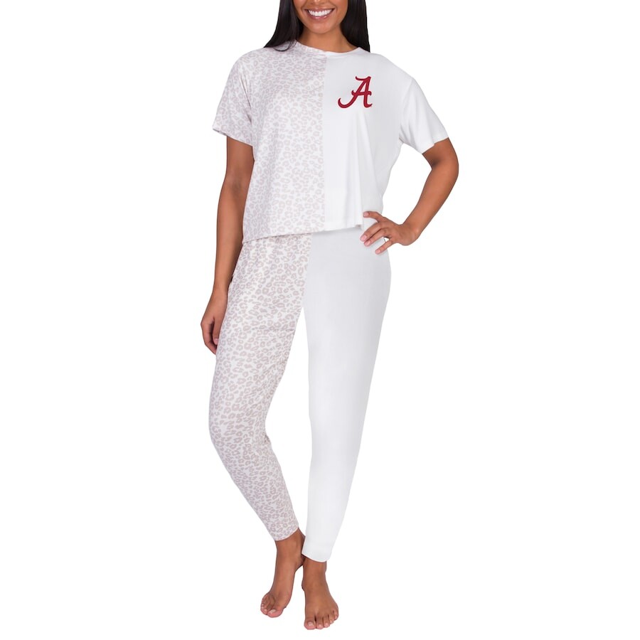 

Пижамный комплект Concepts Sport Alabama Crimson Tide, кремовый